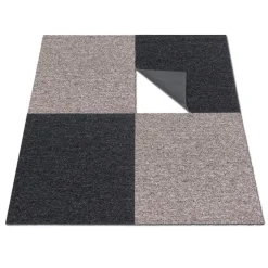 Teppichfliese Teppichplatte Diva Braun Beige 50x50 cm