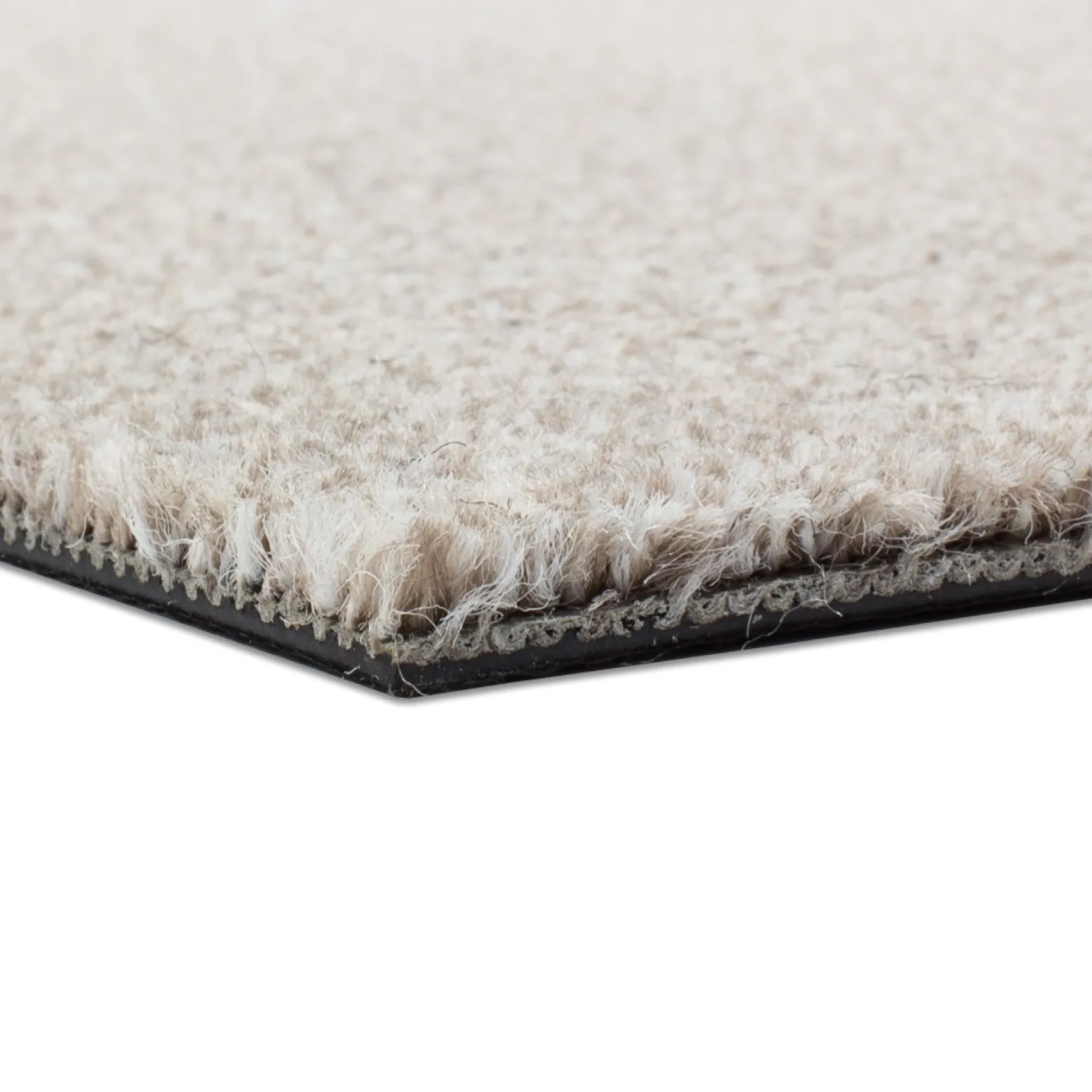 Teppichfliese Velour Teppichplatte Intrigo creme
