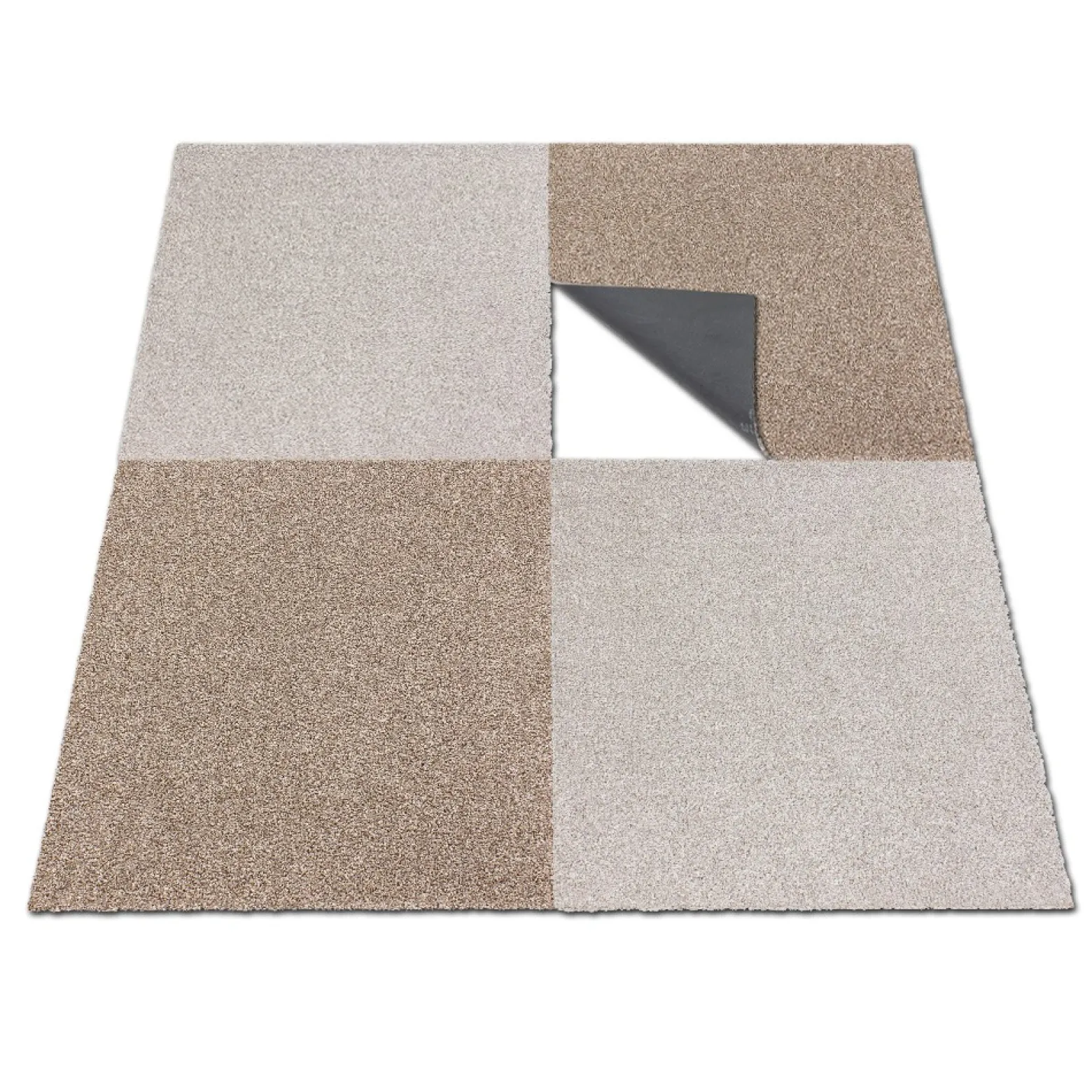 Teppichfliese Velour Teppichplatte Intrigo creme