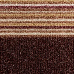 Teppichläufer Carnaby Streifen braun 80cm Breite