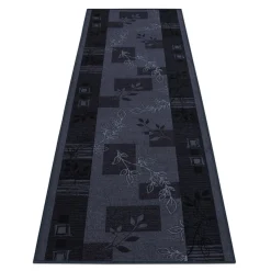 Teppichläufer Läufer Agadir Floral grau 80cm Breite