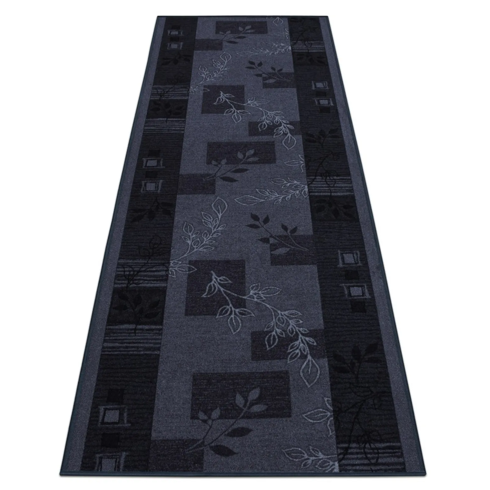 Teppichläufer Läufer Agadir Floral grau 100cm Breite