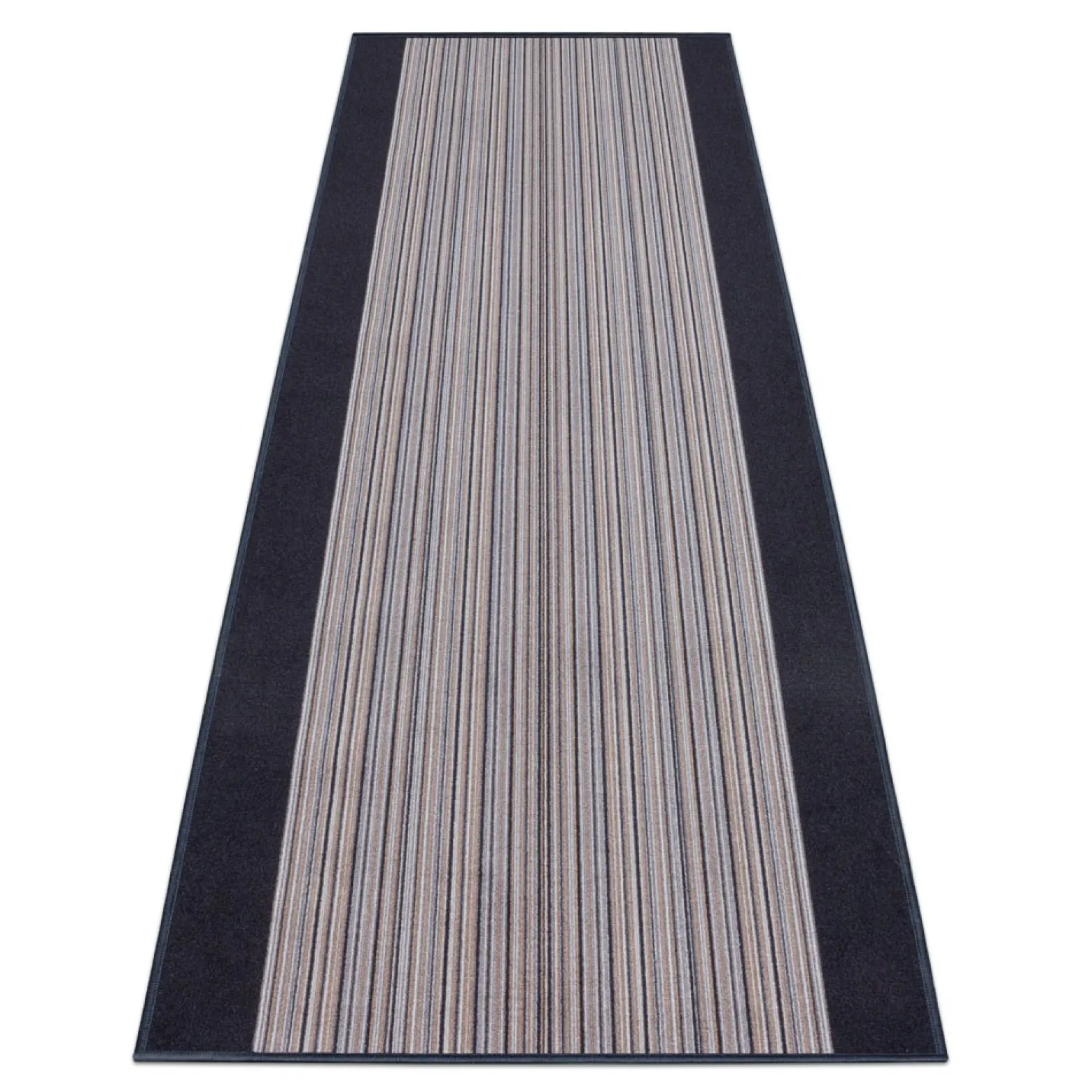 Teppichläufer Läufer Carnaby Streifen grau 67cm Breite