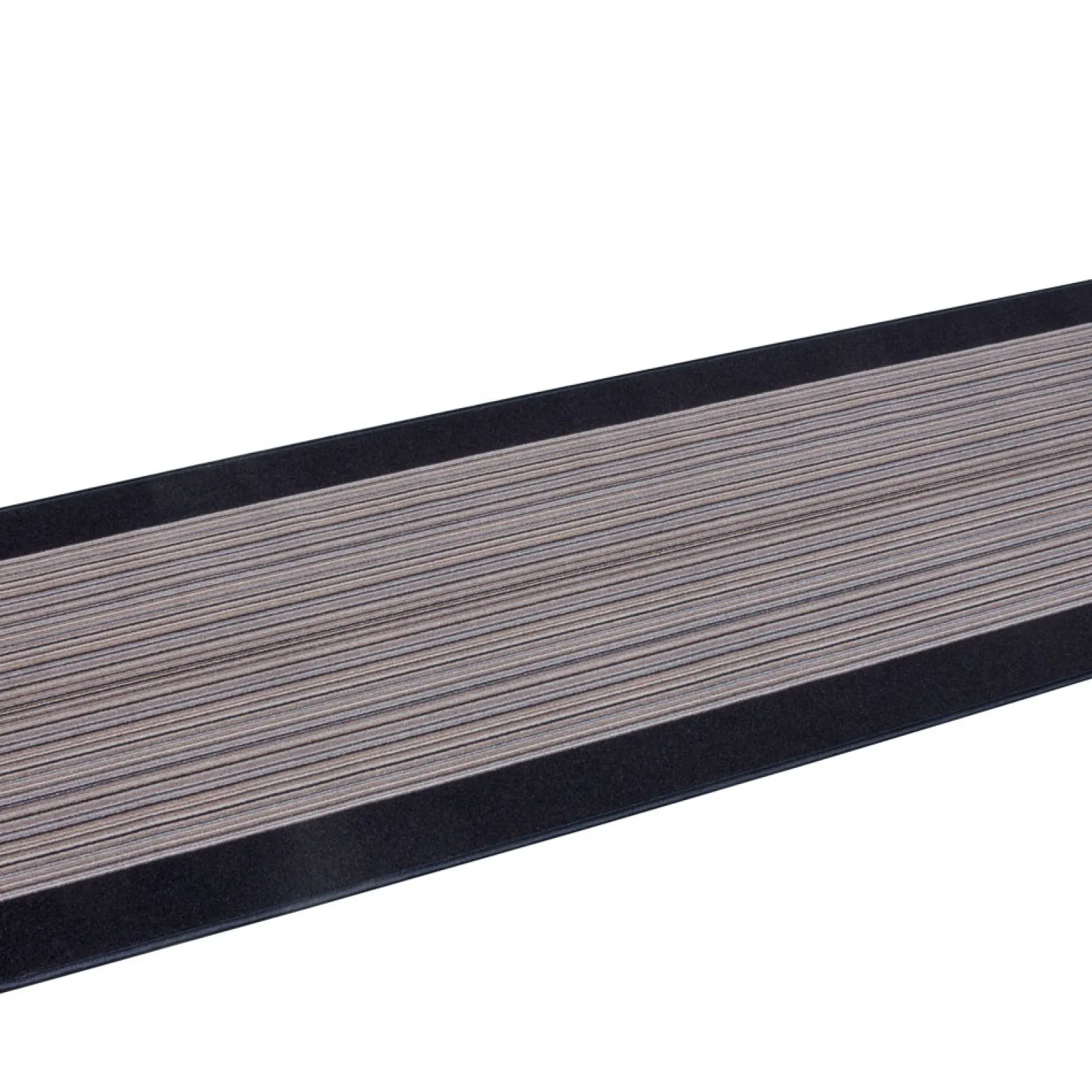 Teppichläufer Läufer Carnaby Streifen grau 67cm Breite