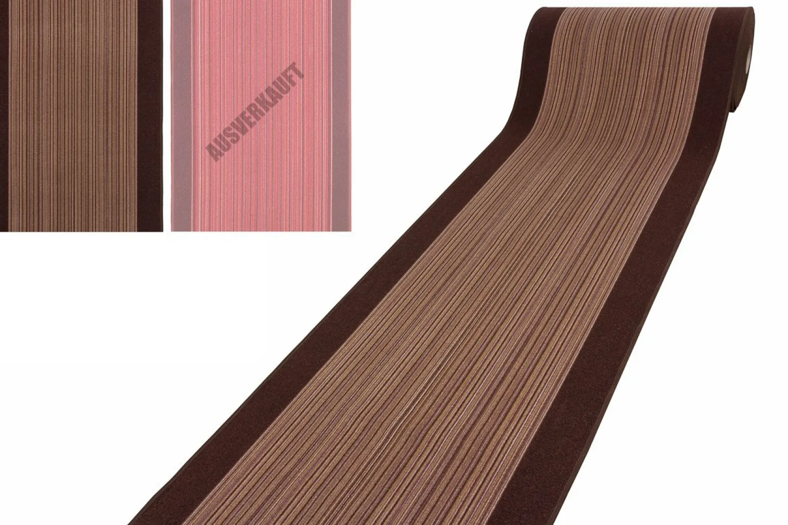 Teppichläufer Läufer Carnaby Streifen 2 Farben 67cm