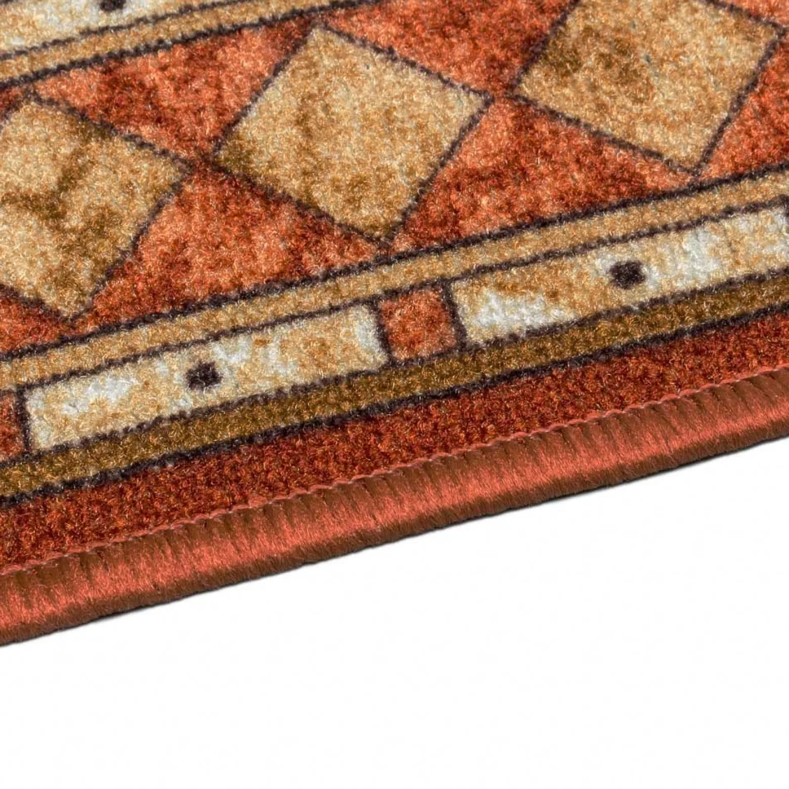 Teppichläufer Läufer Cheops Bordüre orange 80cm Breite