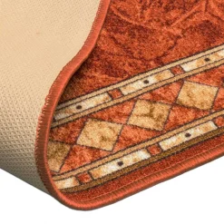 Teppichläufer Läufer Cheops Bordüre orange 100cm Breite