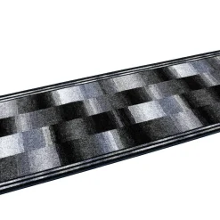 Teppichläufer Läufer Ikat Muster grau 80cm Breite