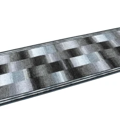 Teppichläufer Läufer Ikat Muster grau blau 67cm Breite