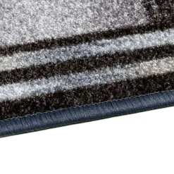 Teppichläufer Läufer Ikat Muster grau 67cm Breite