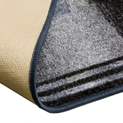 Teppichläufer Läufer Ikat Muster grau 67cm Breite