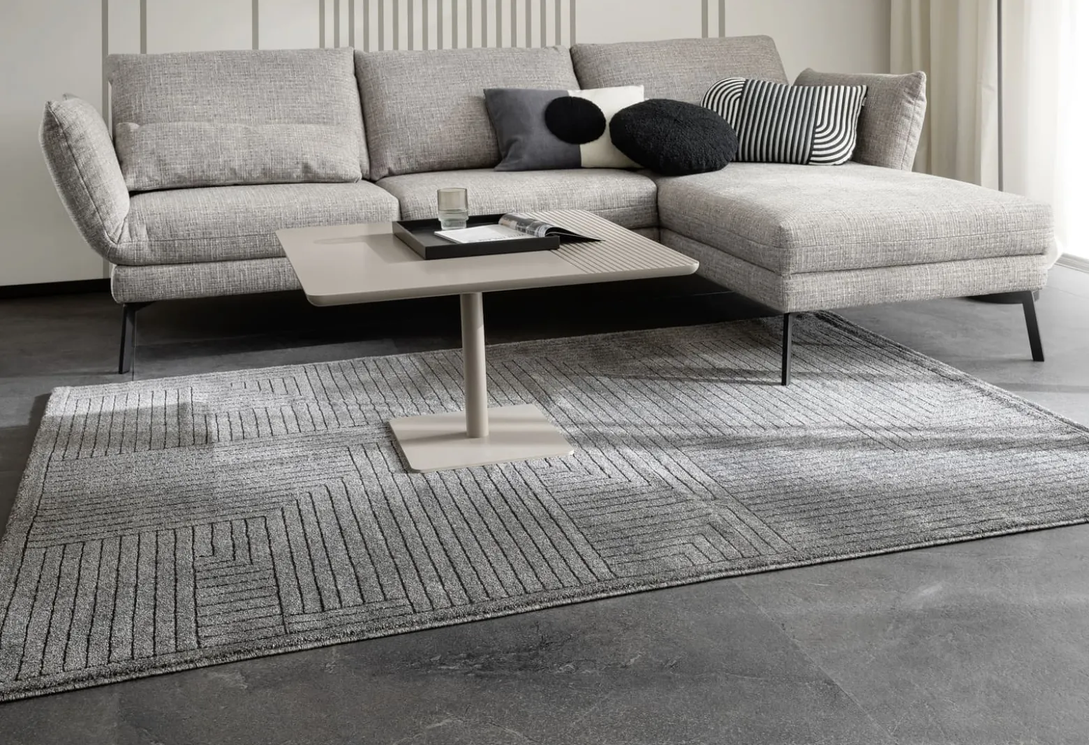 Teppich Schöner Wohnen anthrazit Grafisch Pure Design