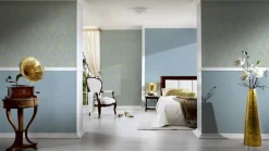 Textiltapete Barock hellblau gold Architects Paper 30659-5