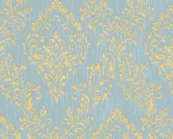 Textiltapete Barock hellblau gold Architects Paper 30659-5