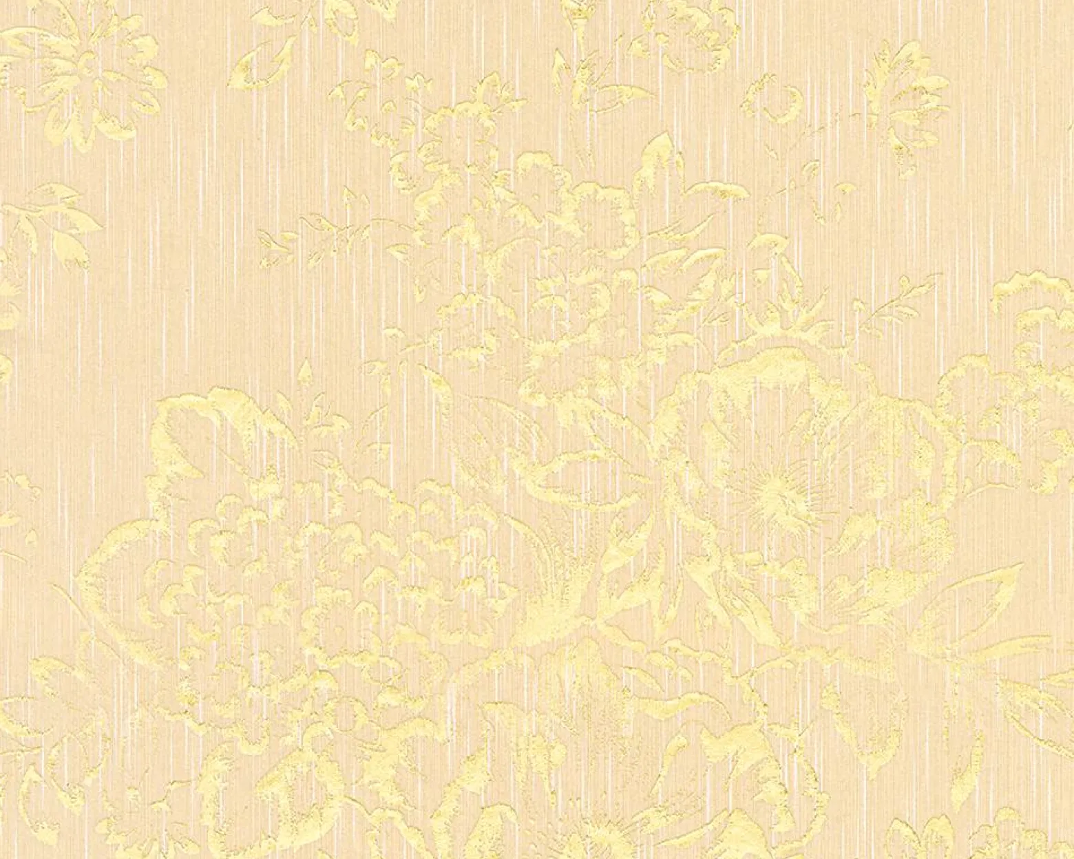 Textiltapete Blumen cremebeige gold 30657-3