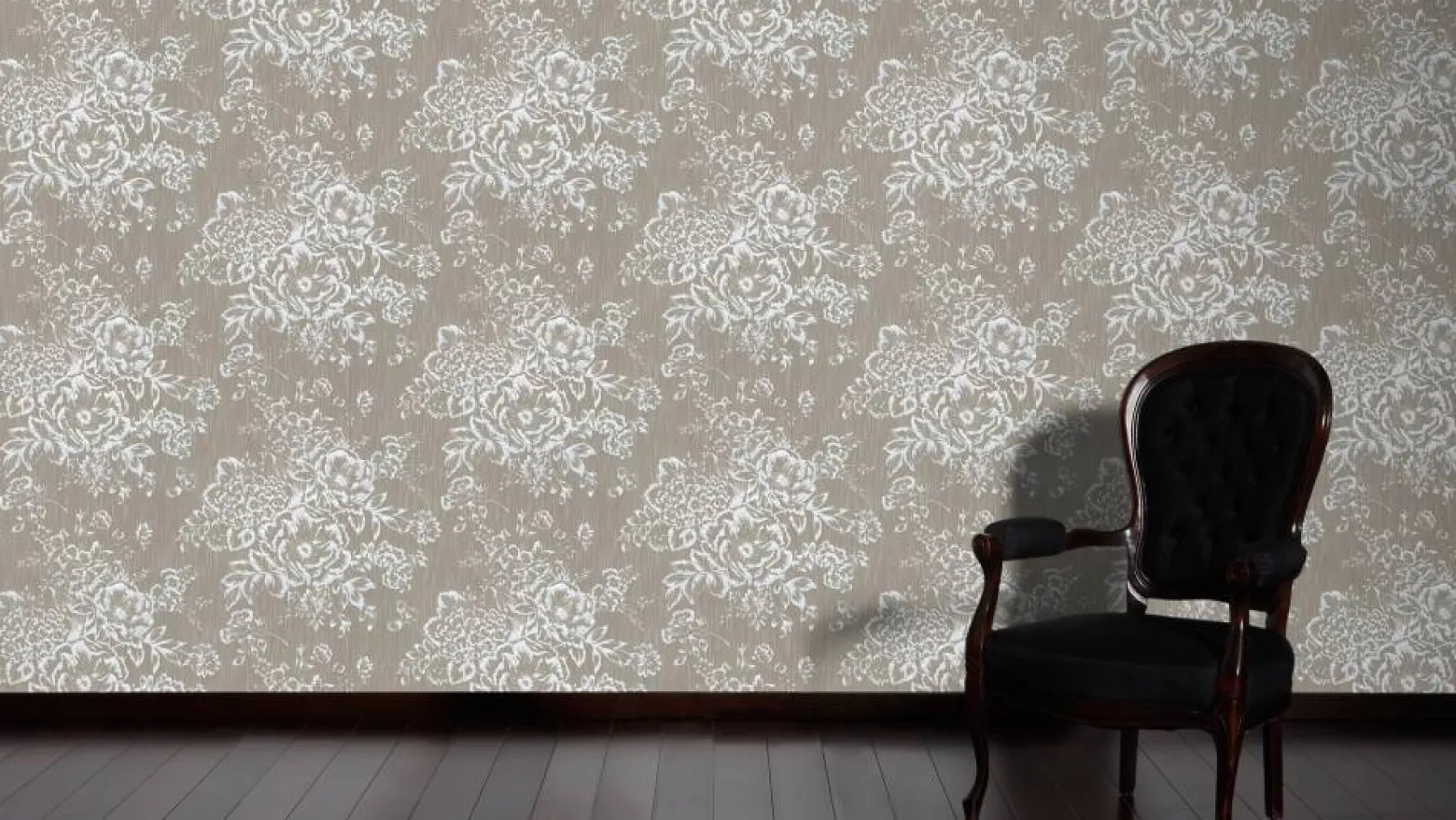 Textiltapete Blumen taupe silber Architects Paper 30657-4