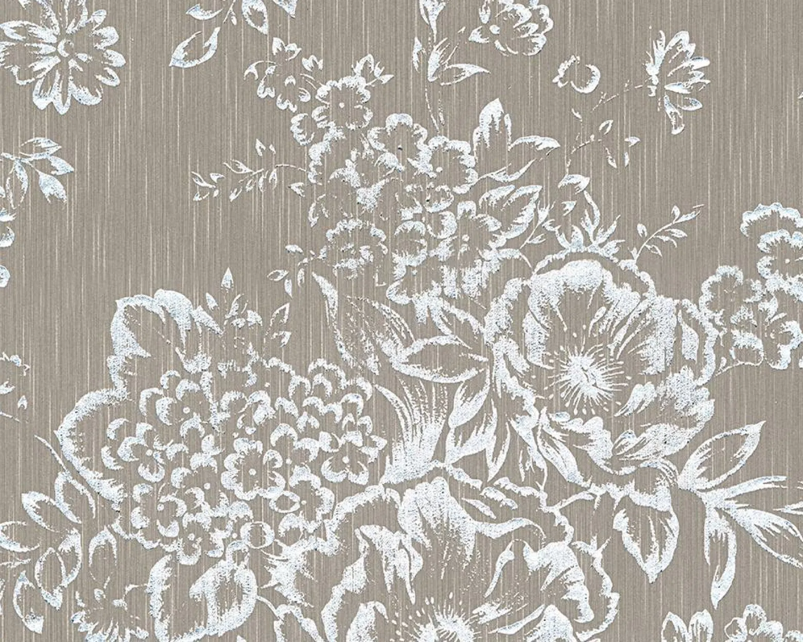 Textiltapete Blumen taupe silber Architects Paper 30657-4