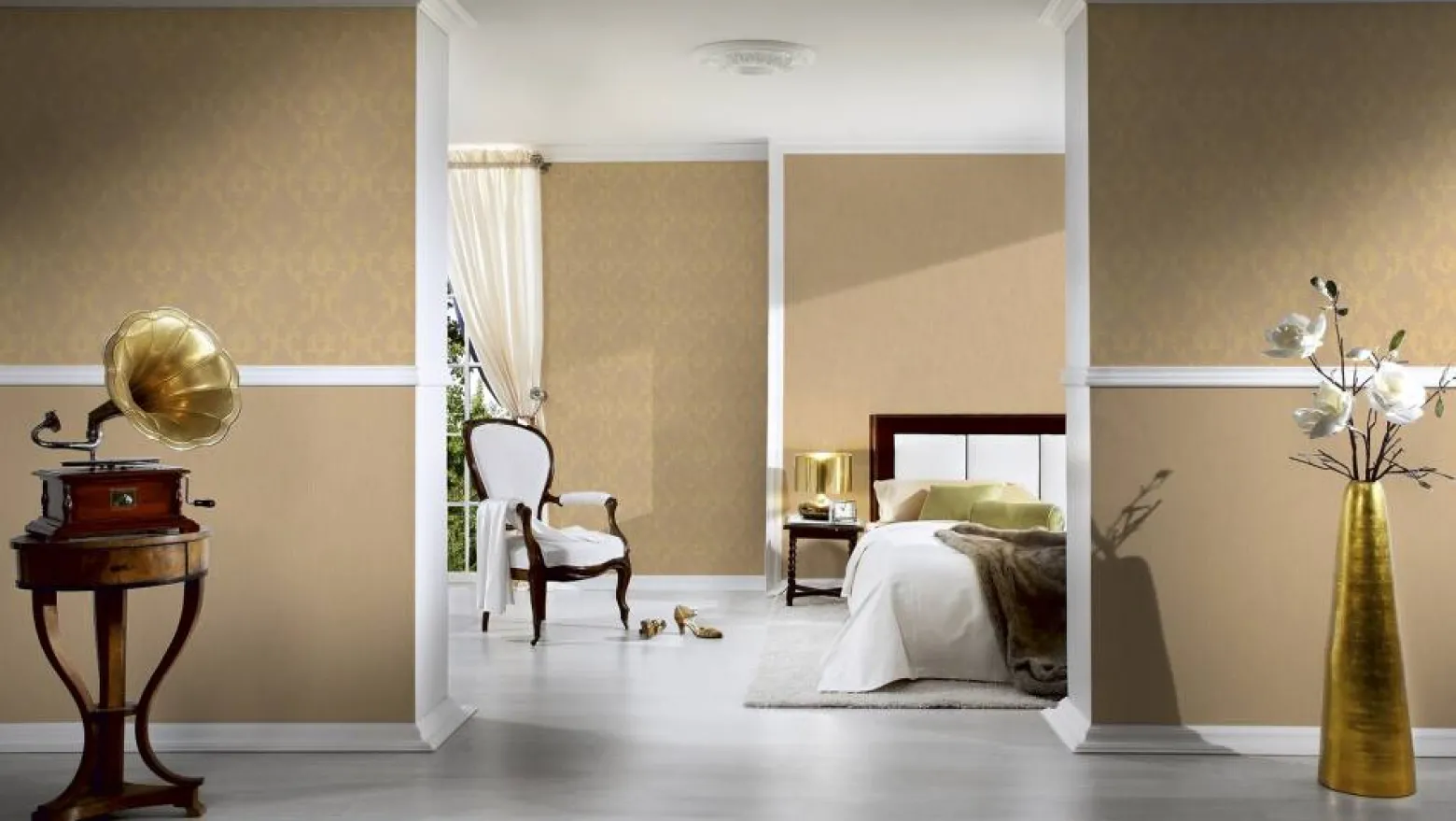 Textiltapete Ornamente beige gold Architects Paper 30658-4