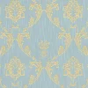 Textiltapete Ornamente hellblau gold Architects Paper