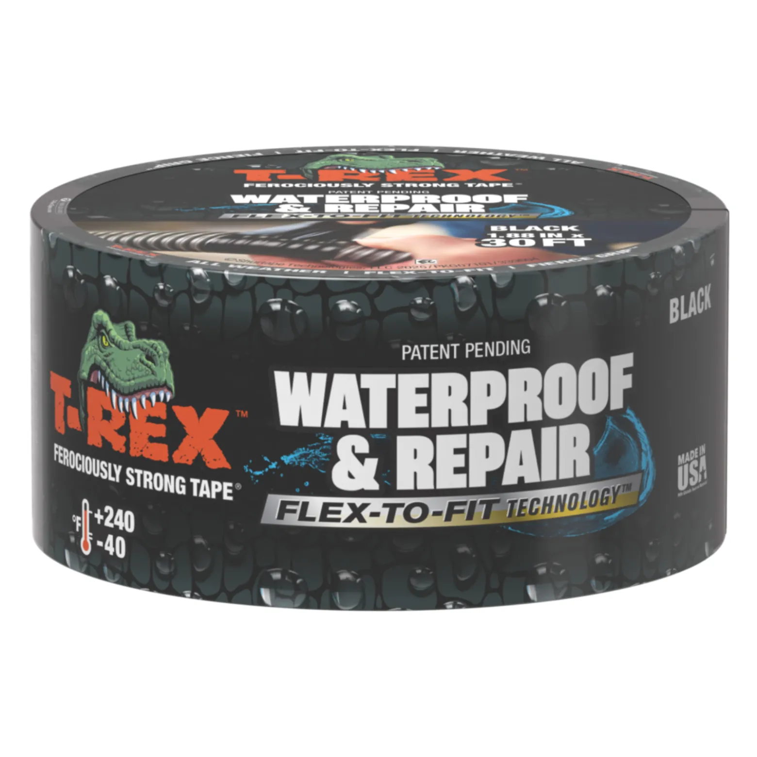 T-REX Waterproof & Repair Klebeband schwarz 48mm x 9,1m