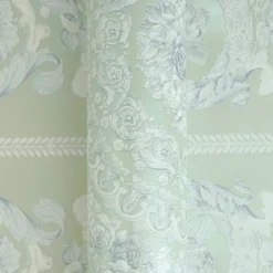 Versace Vliestapete Barock Grün Weiß Glanz 79134-3