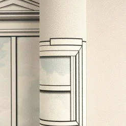 Versace Vliestapete Fenster 3D-Optik Beige Creme 79132-2