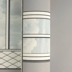 Versace Vliestapete Fenster 3D-Optik Grau Creme 79132-1