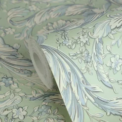 Versace Vliestapete Floral Grün Weiß Blau 79135-1