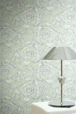 Versace Vliestapete Floral Grün Weiß Blau 79135-1
