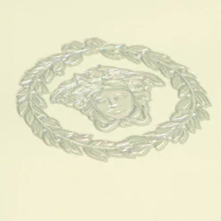 Versace Vliestapete Kreise Creme Silber Metallic 79175-2