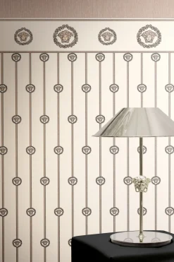 Versace Vliestapete Panel Creme Beige Metallic 79131-5