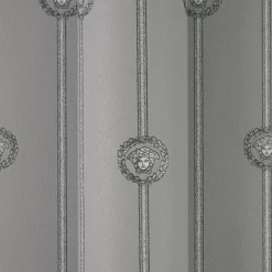 Versace Vliestapete Panel Grau Silber Metallic 79131-3
