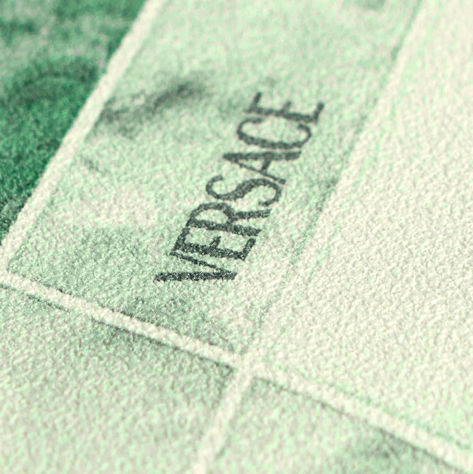 Versace Vliestapete Rauten Marmor Grün Weiß 79133-2