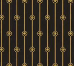 Versace Vliestapete Streifen Schwarz Gold Metallic 79173-2