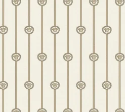 Versace Vliestapete Streifen Creme Beige Metallic 79173-5