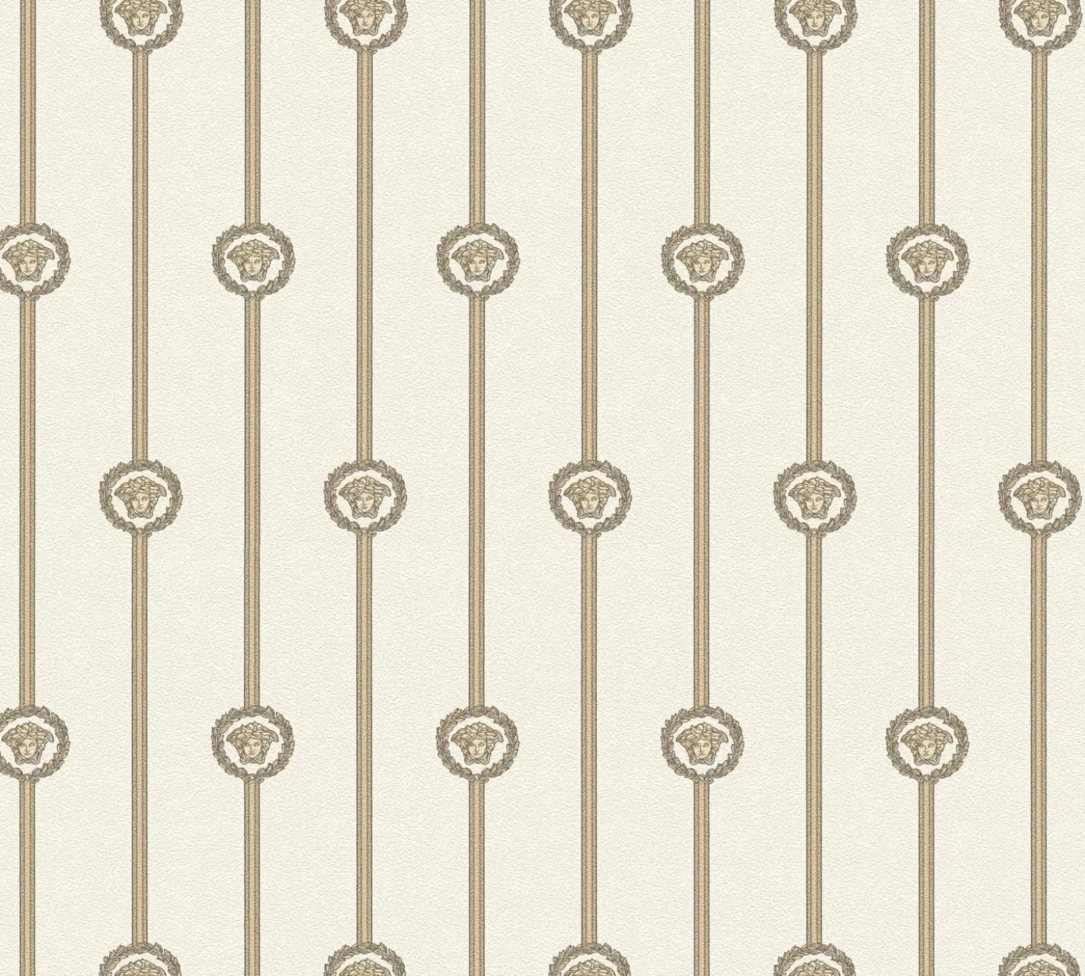Versace Vliestapete Streifen Creme Beige Metallic 79173-5
