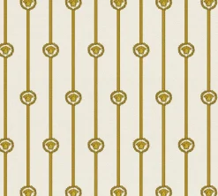 Versace Vliestapete Streifen Creme Gold Metallic 79173-1