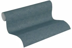 Vinyltapete Ethno Blumen blau bronze 37176-2