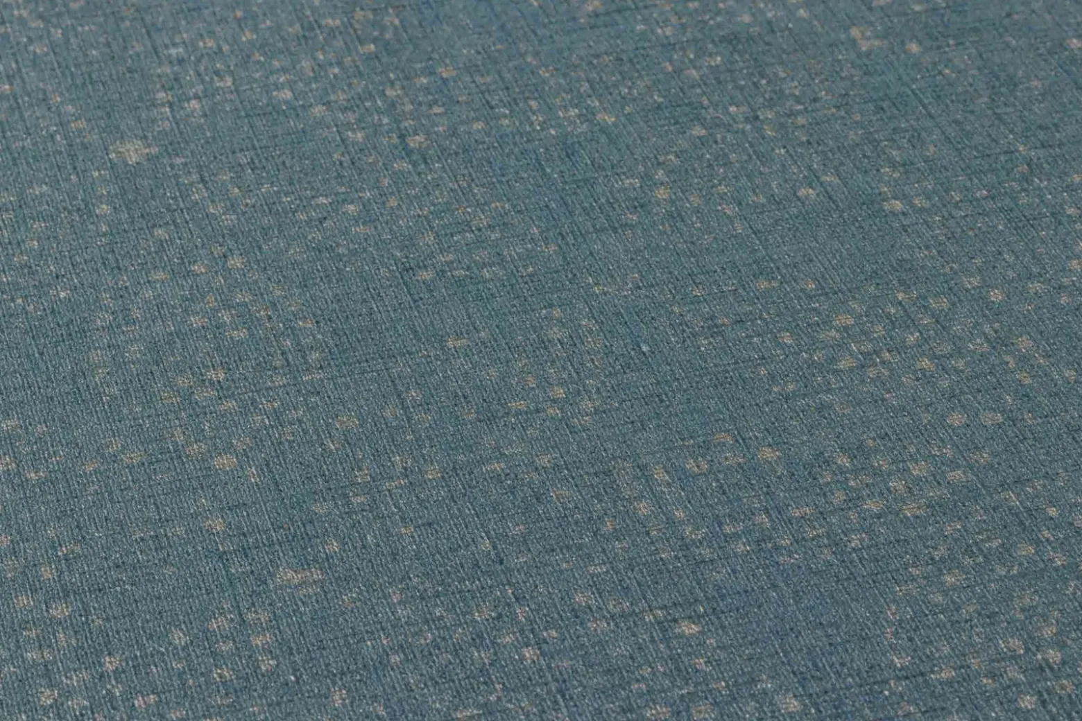 Vinyltapete Ethno Blumen blau bronze 37176-2