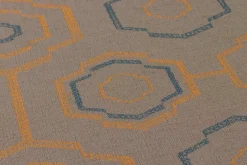 Vinyltapete Ethno Retro braun blau Ethnic Origin 37177-3