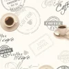 Vinyltapete Küche Vintage Kaffee weiß grau 94308-1