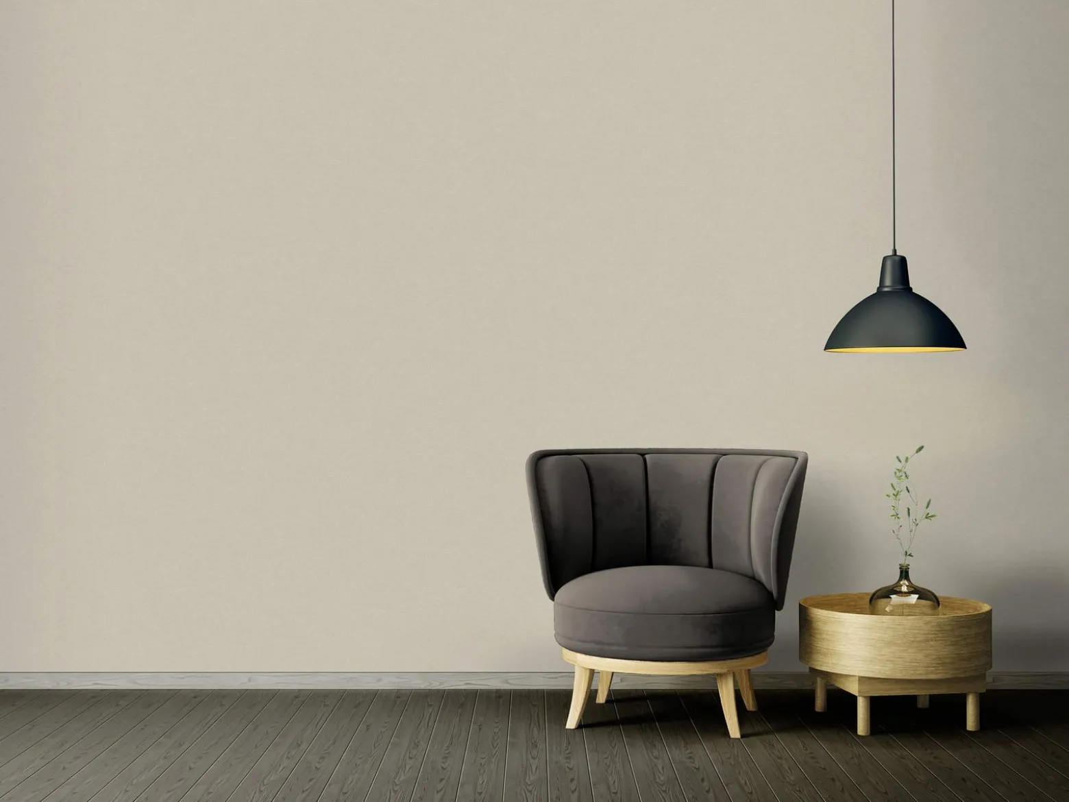 Vinyltapete Leinen-Optik graubeige 37178-2