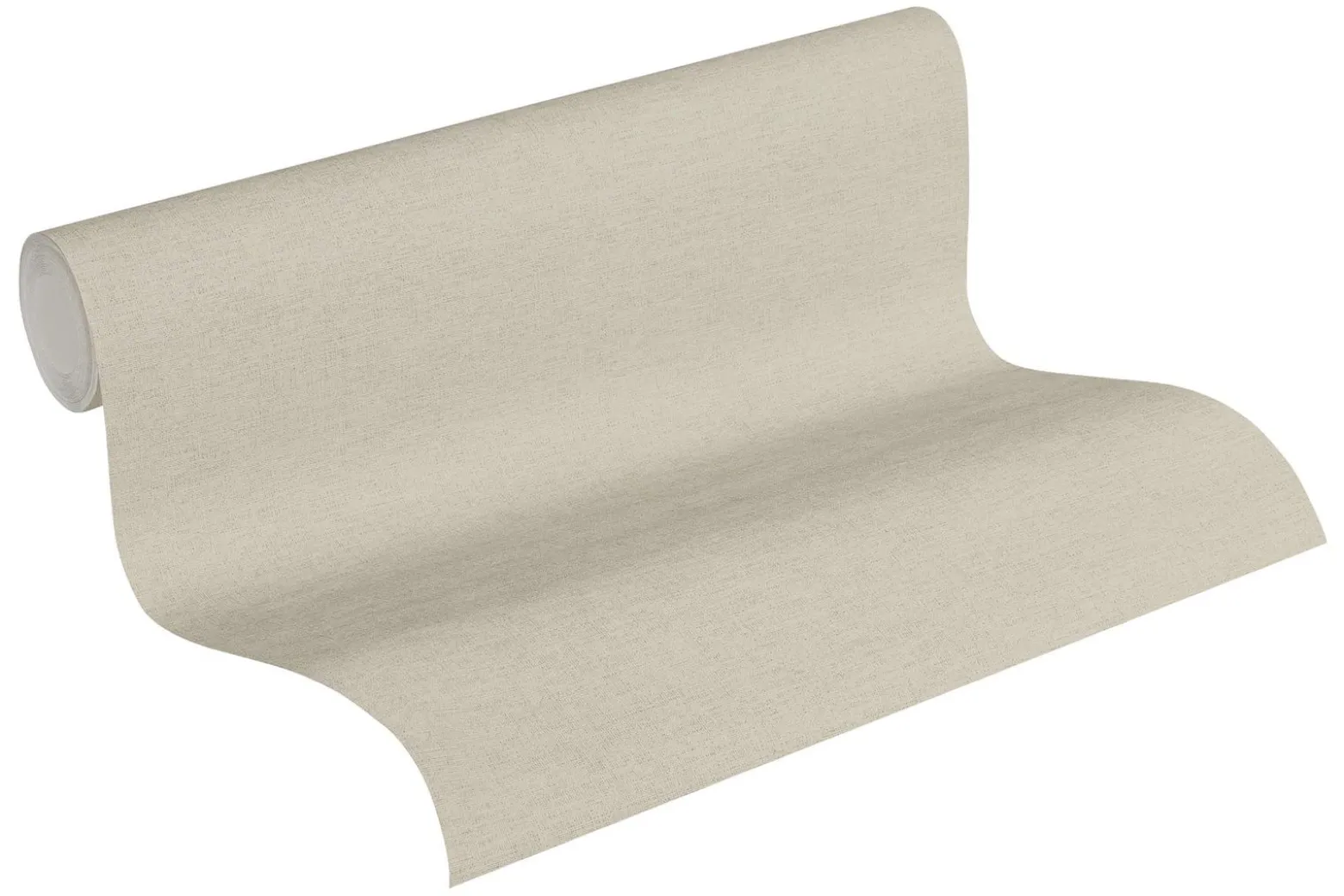 Vinyltapete Leinen-Optik graubeige 37178-2