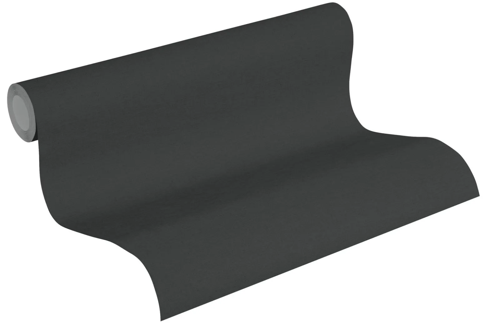 Vinyltapete Leinen-Optik Schwarz Ethnic Origin 37178-1