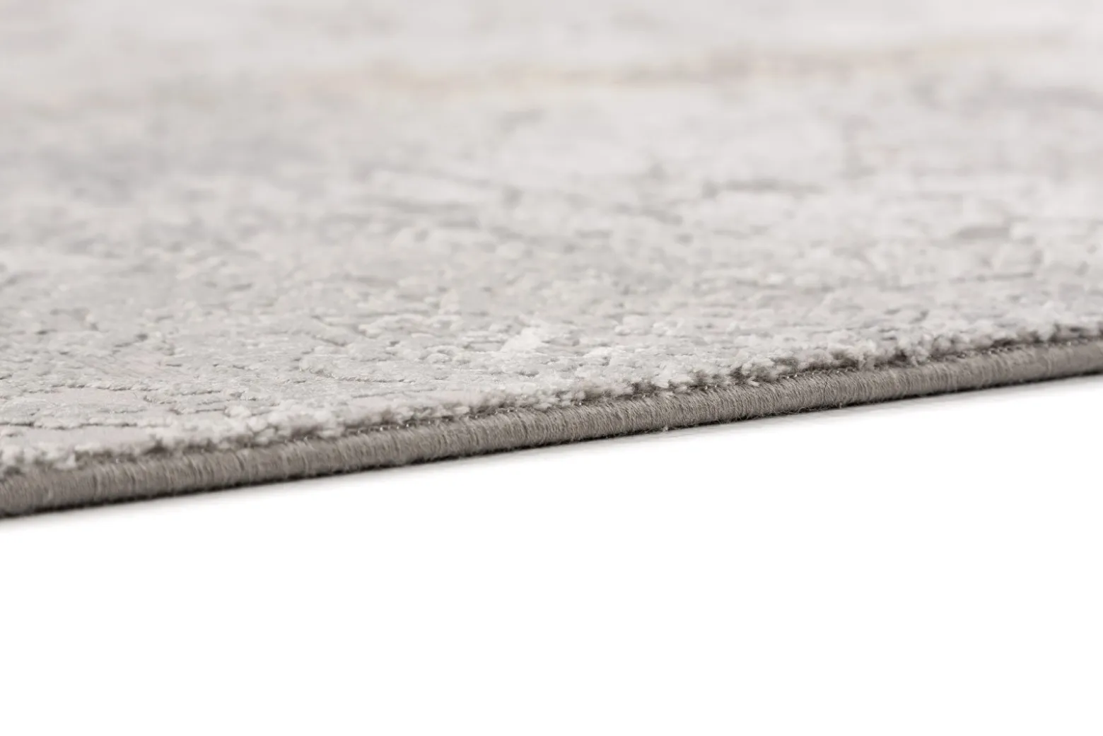 Viskose Teppich Floral beige grau creme Astra Gravina