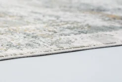 Viskose Teppich Grafisch creme grau Astra Positano