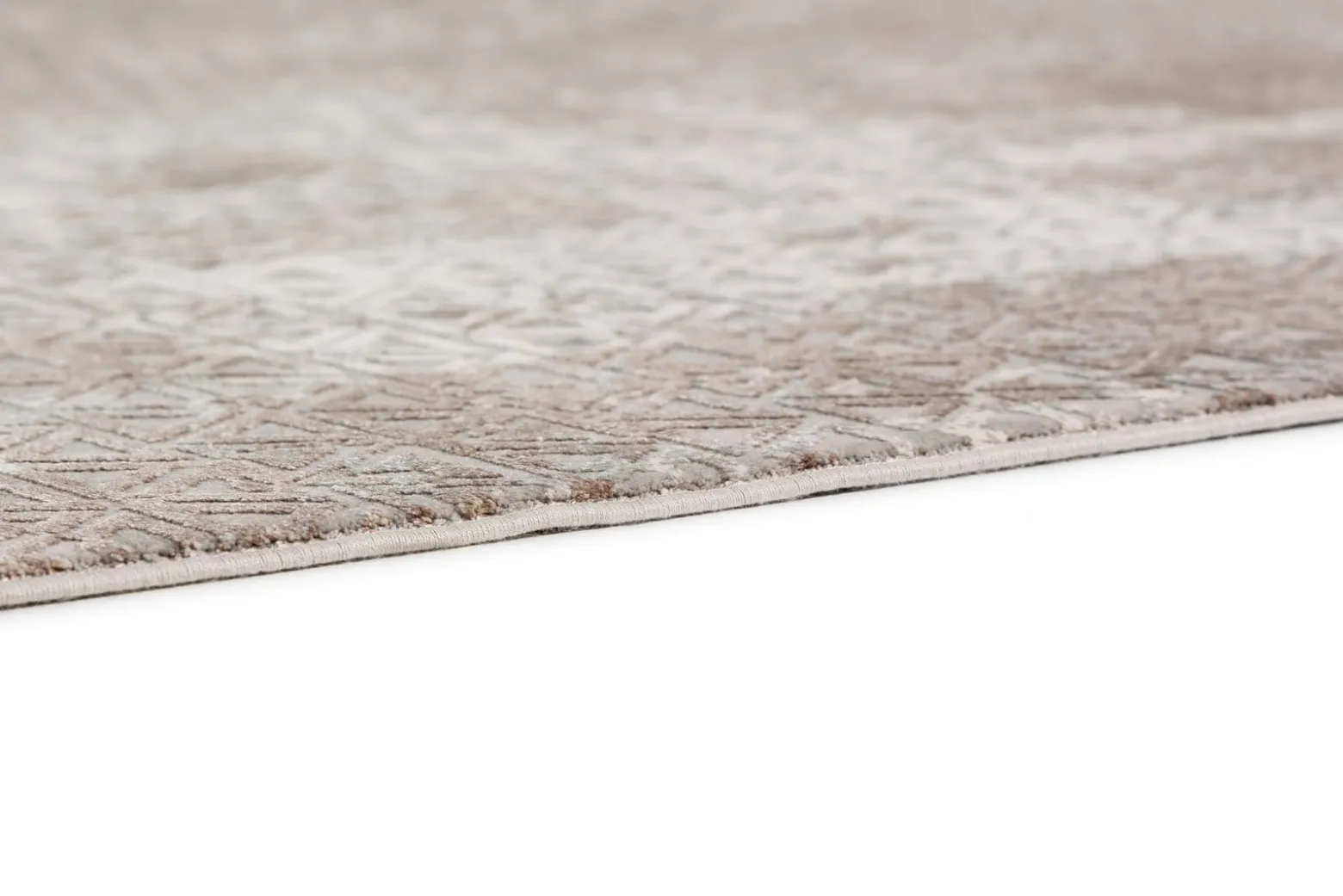 Viskose Teppich Schöner Wohnen Dreiecke beige Vision