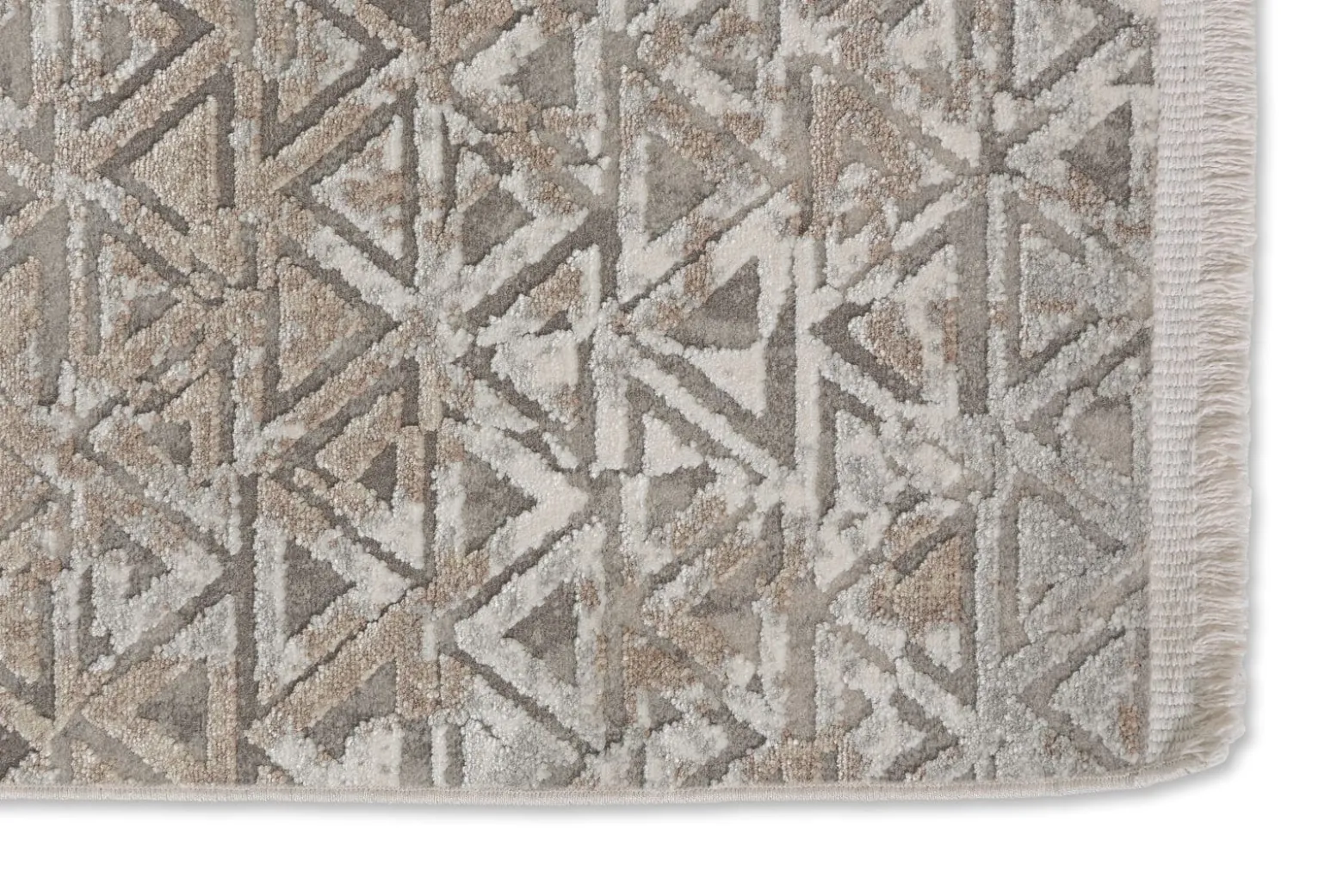 Viskose Teppich Schöner Wohnen Dreiecke beige Vision