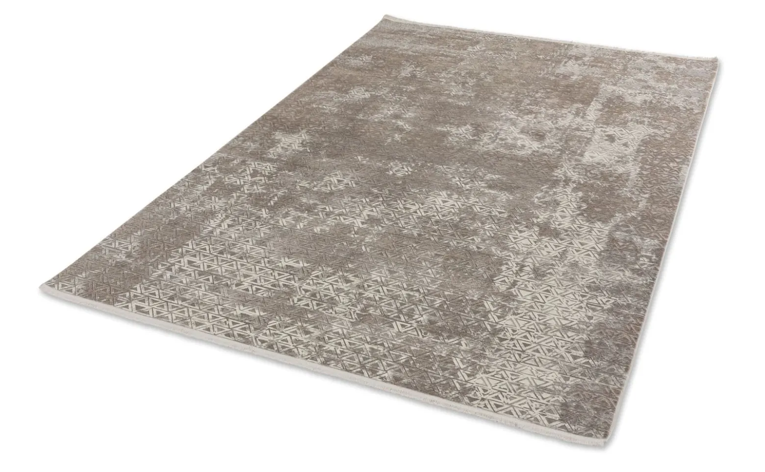 Viskose Teppich Schöner Wohnen Dreiecke beige Vision
