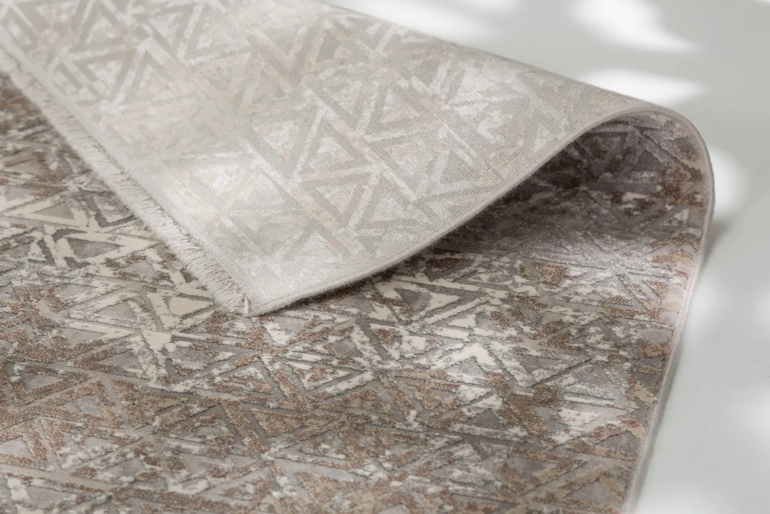 Viskose Teppich Schöner Wohnen Dreiecke beige Vision